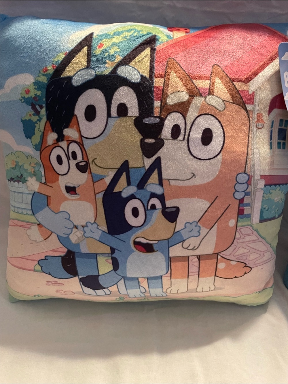 NWT Bluey Family Throw Pillow and Travel Blanket - Picture 3 of 9
